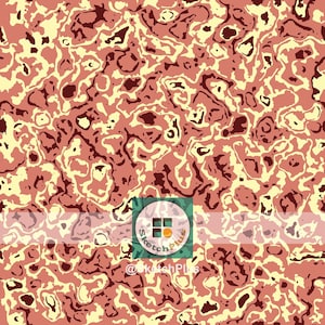 Camo Seamless Texture Pattern: Lash-Lava Cutout Camouflage (Digital Download, JPEG & PNG Files)