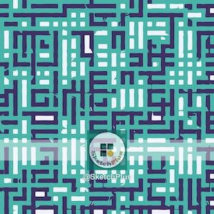 Mint Green Camouflage Seamless Texture Patterns Mosaic Lines Digital Download JPEG & PNG Files Commercial Use Camo
