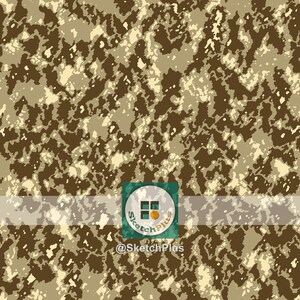 Desert Camouflage Seamless Texture Patterns Rough Pastels Colored Pencil Digital Download JPEG & PNG Files Commercial Use Camo