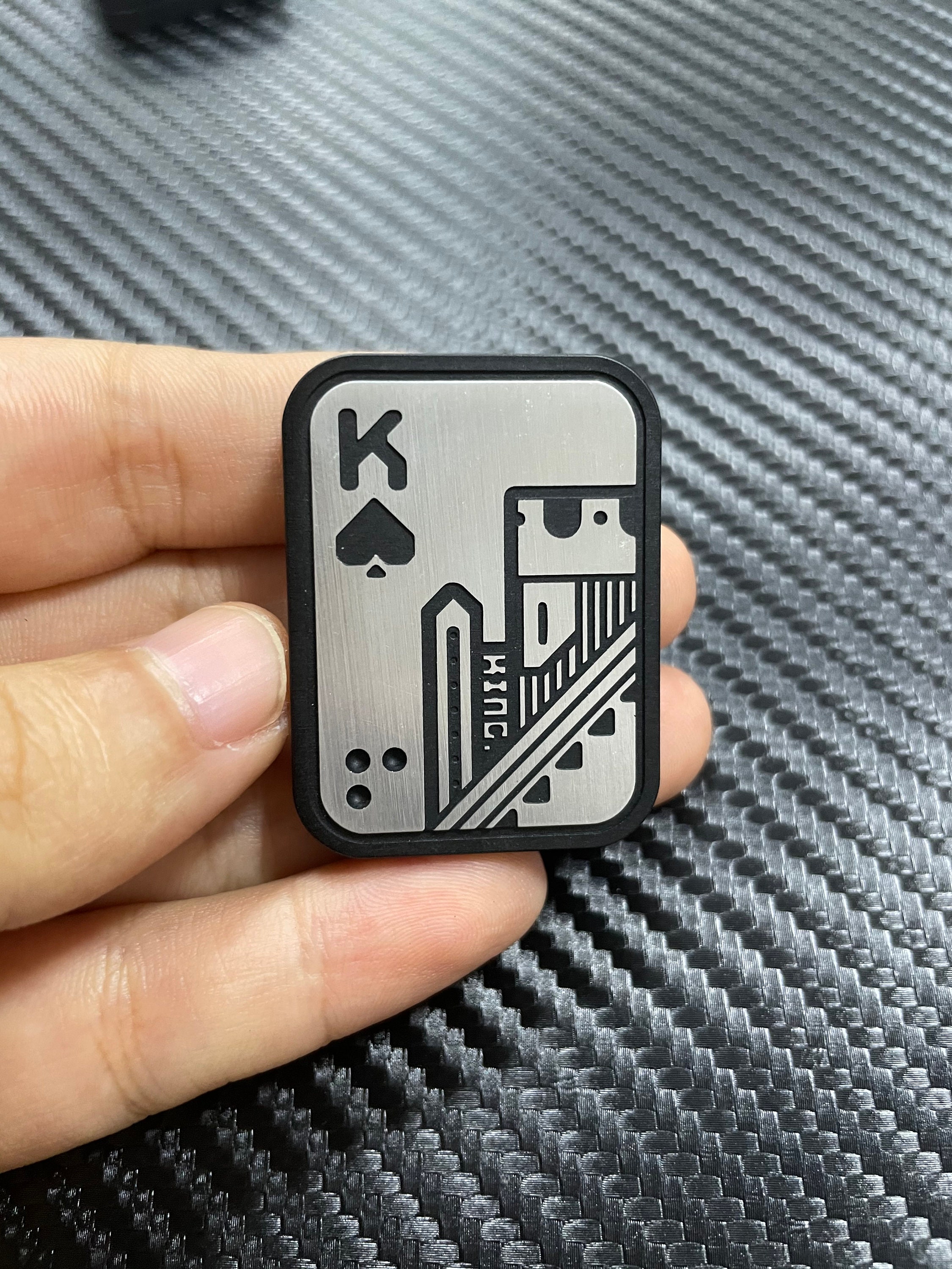 EDC Shuffle EDC Fidgets Aces Poker Push Card King KK Haptic Fidget Slider Edc Antistress Hand