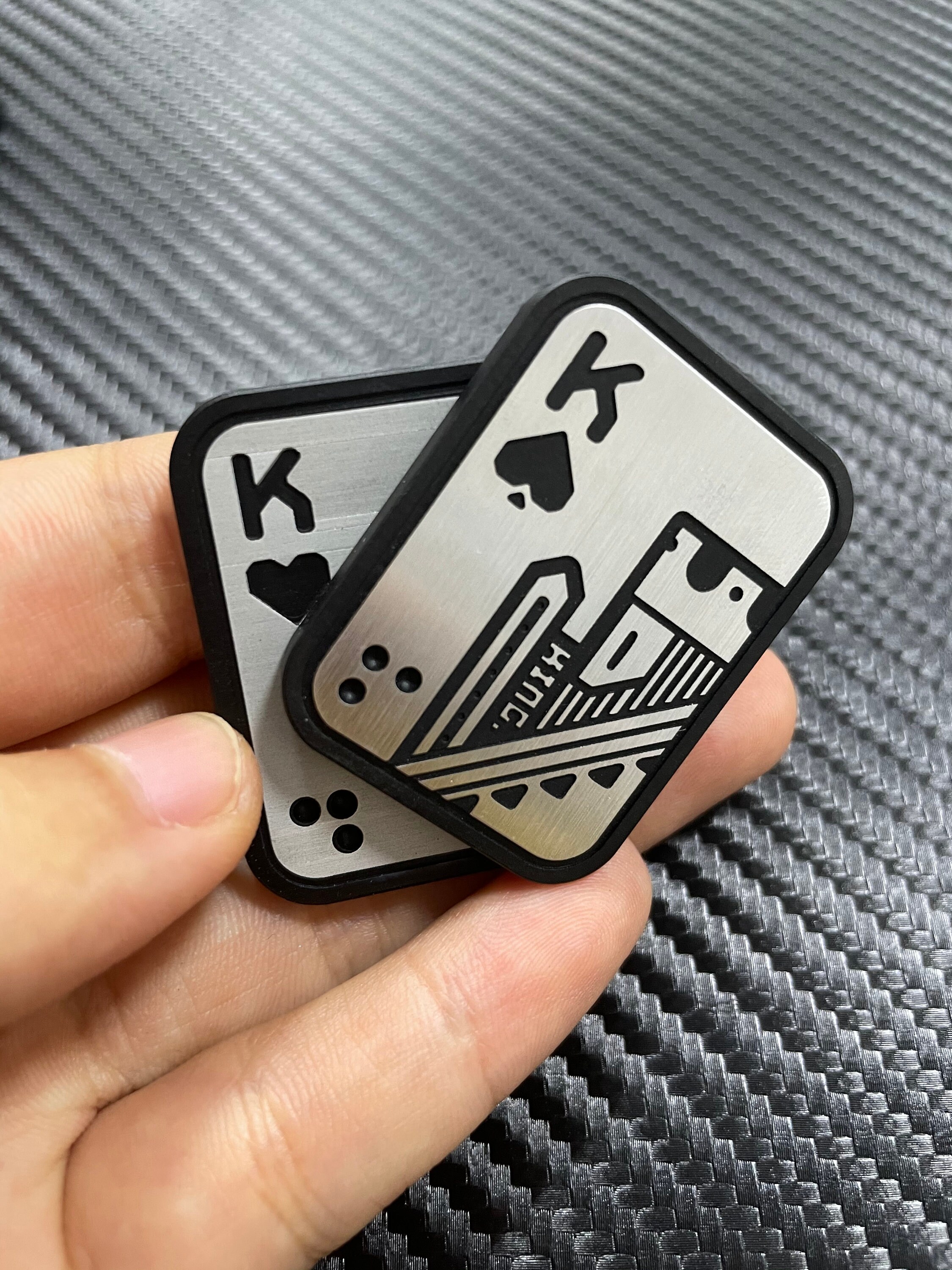 EDC Shuffle EDC Fidgets Aces Poker Push Card King KK Haptic Fidget