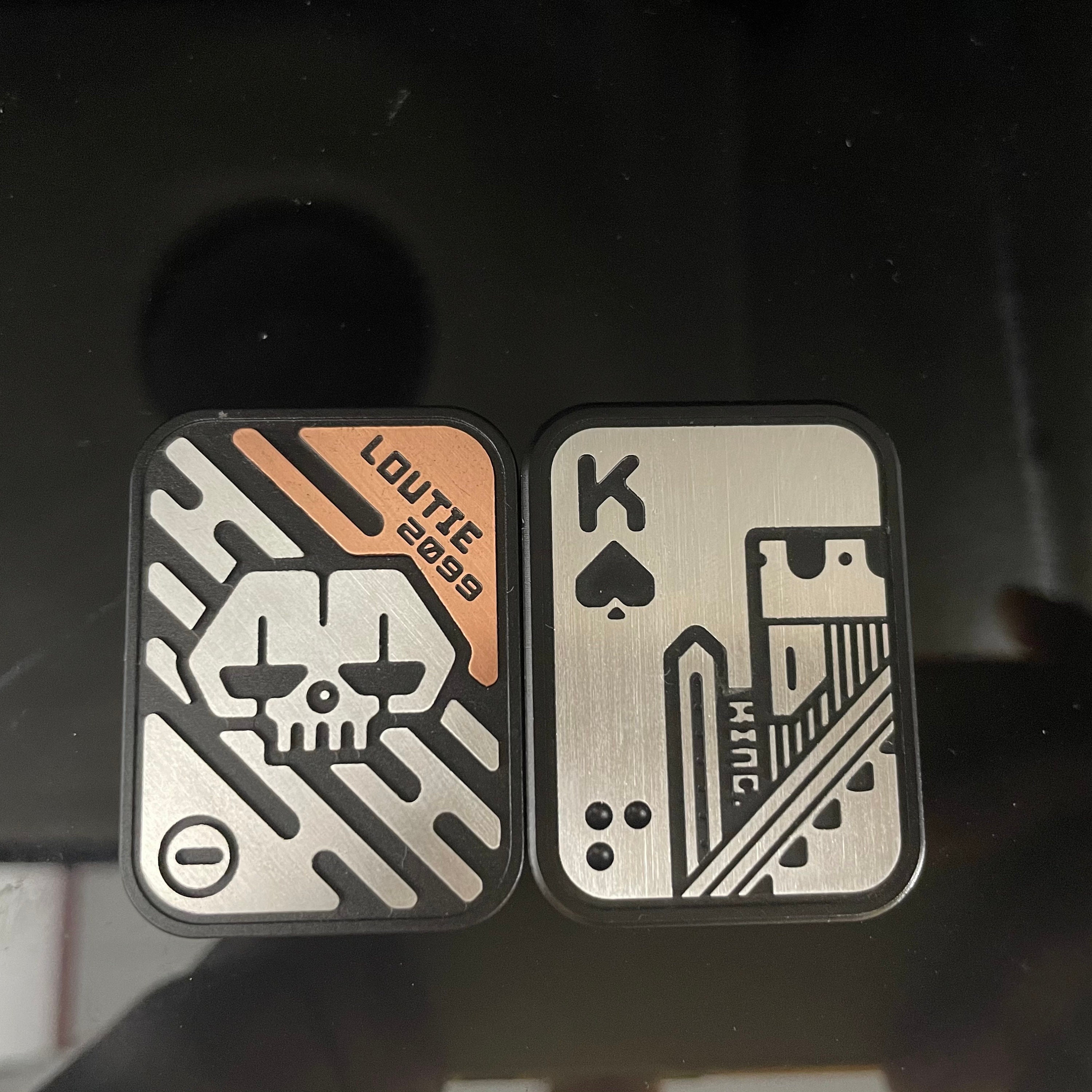 EDC Shuffle EDC Fidgets Aces Poker Push Card King KK Haptic Etsy