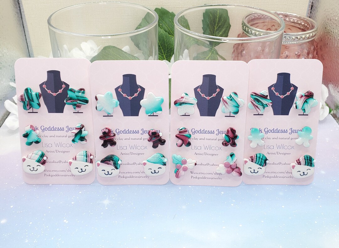 Winter Collection Holiday Stud Earring Sets Etsy