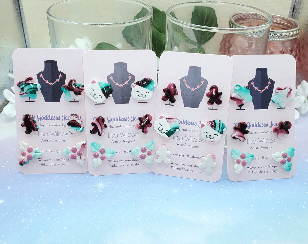 Winter Collection Holiday Stud Earring Sets Etsy