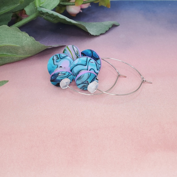 Mokume Gane Collection: Hoop earring sets