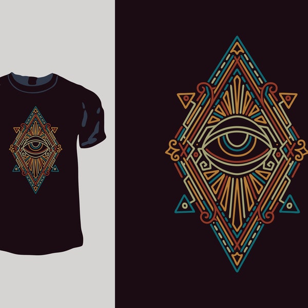 All Seeing Eye Design- Sacred Art