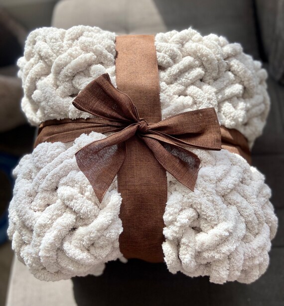 YZdevelop Hand-knit Woven Thread Thick Basket Blanket Braided DIY Crochet  Cloth Fancy Yarn