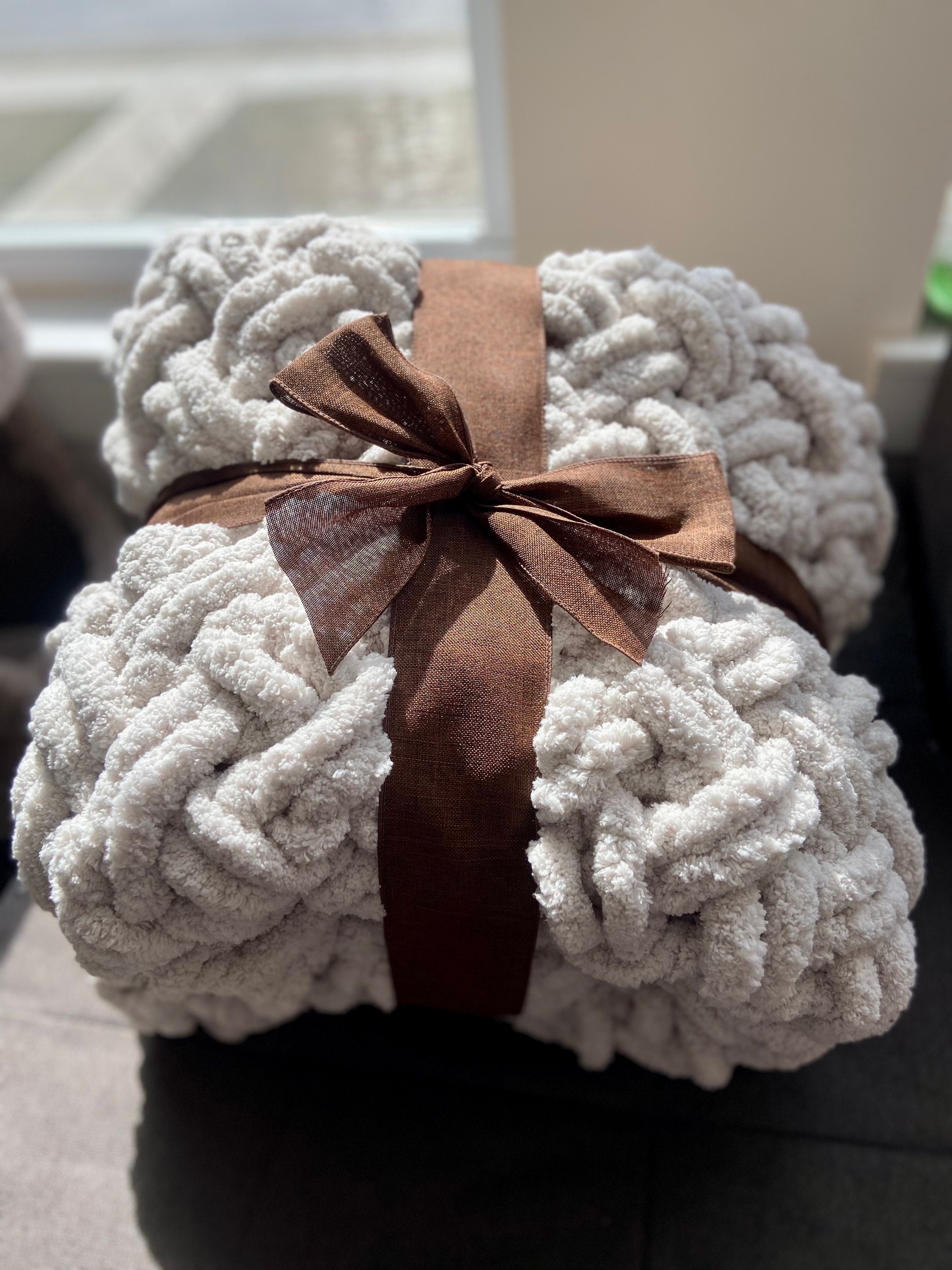 YDxl Hand-knit Woven Thread Thick Basket Blanket Braided DIY