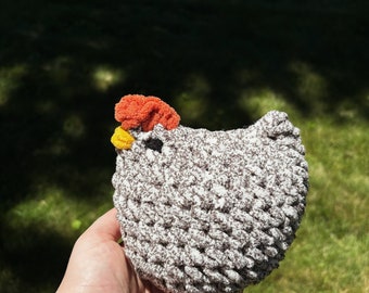 Pollo de ganchillo hecho a mano - Decoración de granja