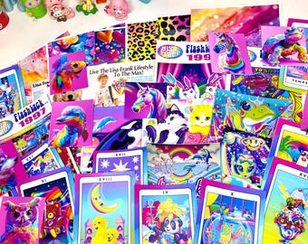 Lisa Frank Ephemera Pack - Ephemera - Junk Journal - Scrapbooking - Nostalgia