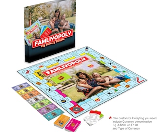 Custom YourOpoly Board Game-Complete Game: Anniversary gift | birthday gift | customized gift | personalized gift | corporate gift