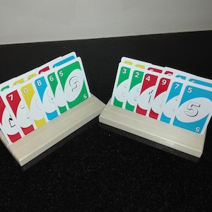 Set of 4 Playing card holders wood