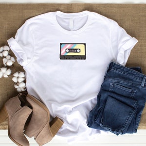 Trans Pride T Shirt | LGBTQ+ Pride Shirt | Trans Flag Cassette Tape T Shirt | Subtle Trans Pride Shirt | Trans Rights T-shirt | LGBT Support