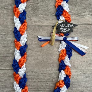 Braided satin lei