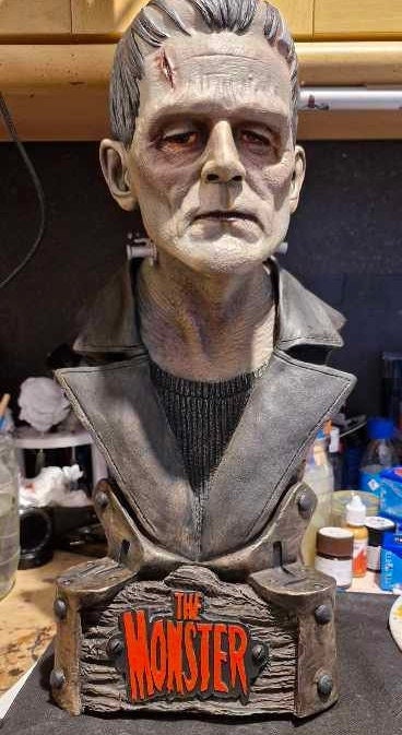 Boris Karloff as The Frankenstein Monster Bust Miles Teeves