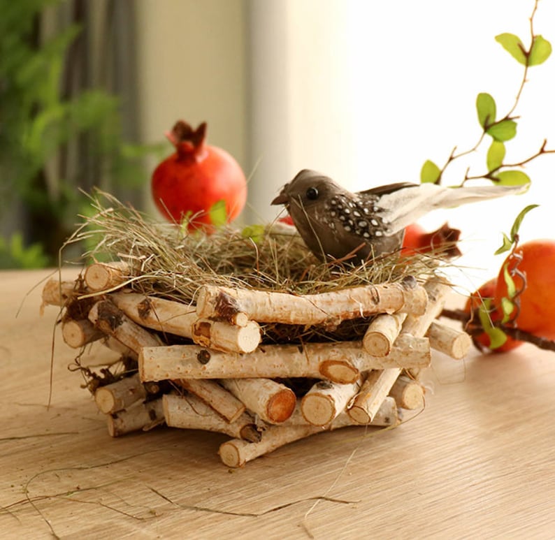 Wooden Hanging Bird Nest Bird Feeder Bird Box Garden Etsy
