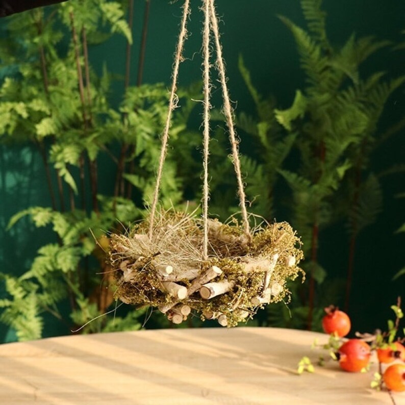 Wooden Hanging Bird Nest Bird Feeder Bird Box Garden Etsy