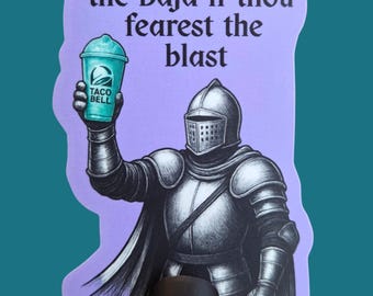Medieval Baja Blast Sticker / Waterproof Cup Sticker