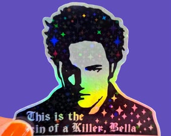 Twilight Edward Holographic Sticker / Waterproof Cup Sticker
