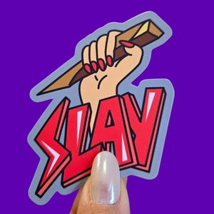 Vampire Slayer Sticker / Waterproof Tumbler Cup Decal / Buffy The Vampire Slayer