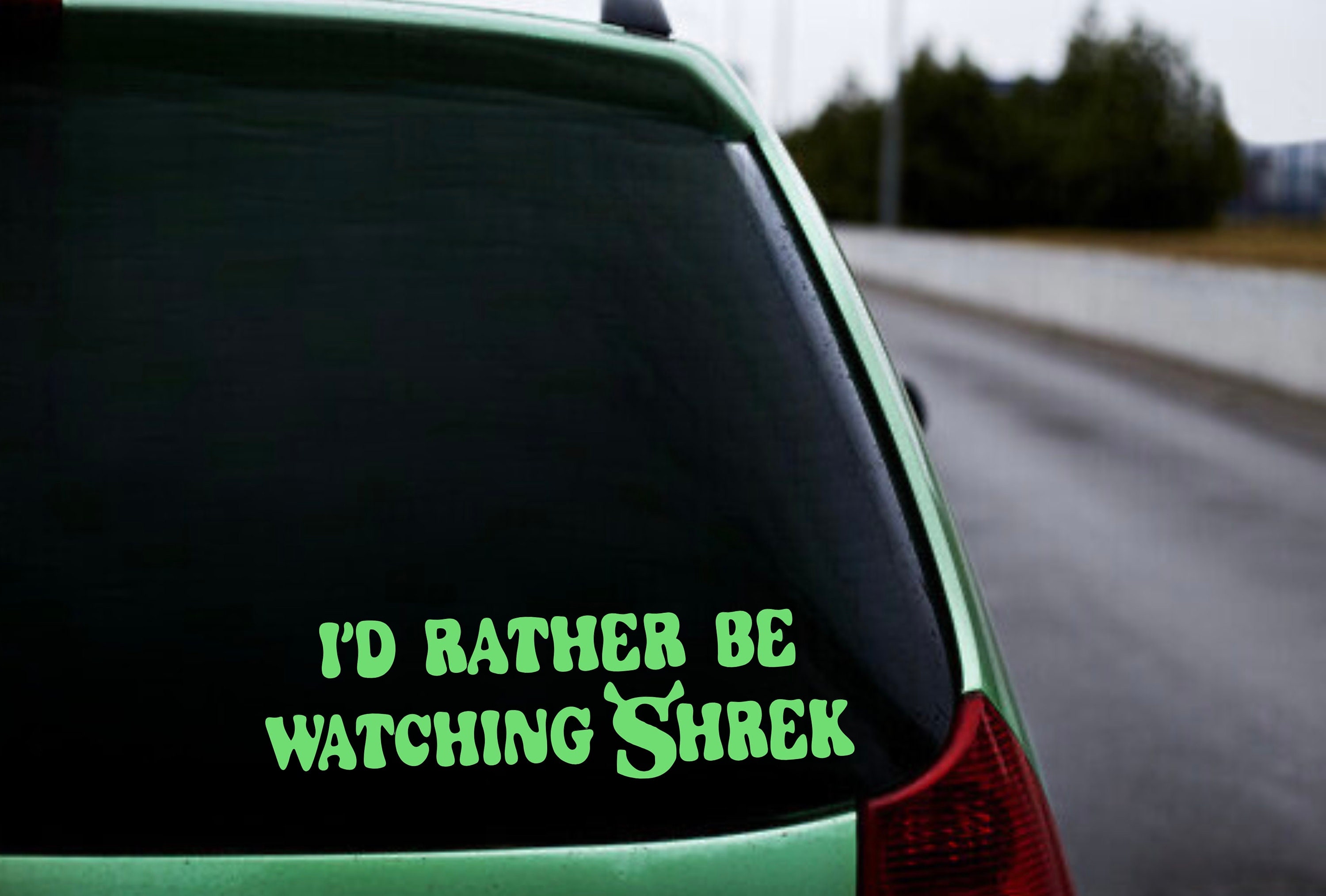 Shrek Logo Decal Vinyl Decal Sticker for Laptops Car 