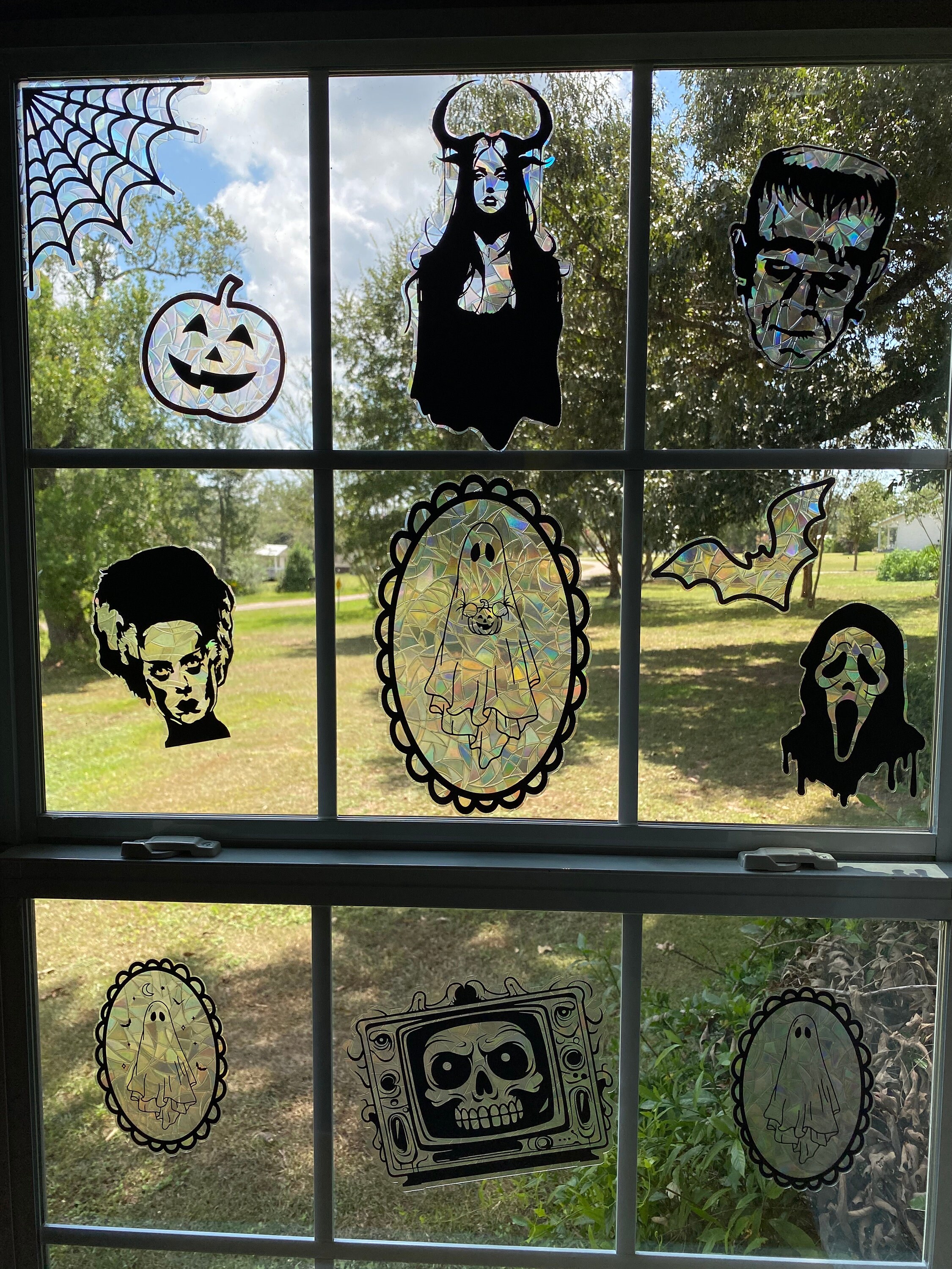 Ghost Face Suncatcher / Scream Movie / Non Adhesive / Window Etsy