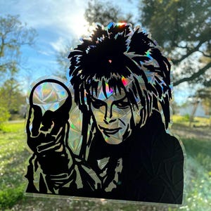 Adesivo acchiappasole del Re dei Goblin del Labirinto / Il Labirinto / Arte del Labirinto / Regalo del Labirinto / David Bowie / Adesivo del Labirinto / Jareth
