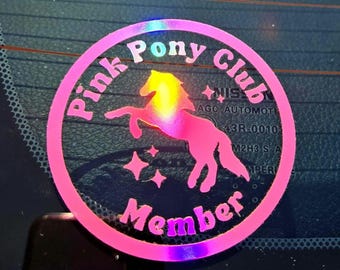 Pink Pony Club Sticker / LGBTQ Sticker / Midwest Princess Sticker / Good Luck Babe / LGBTQ Bumper Sticker / Girlie Pop Sticker