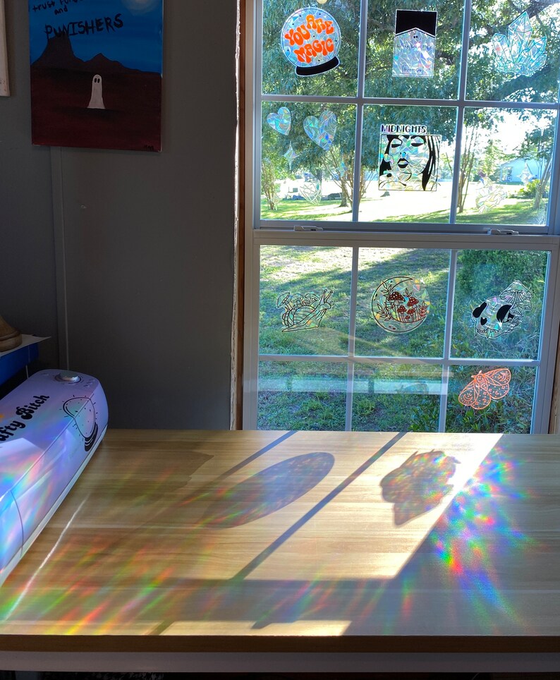 William the Worm Suncatcher/ Labyrinth Movie / Renter Friendly Etsy