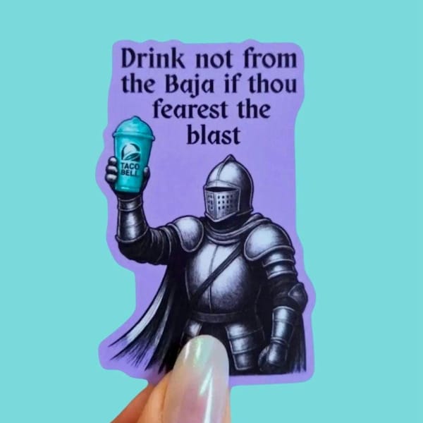 Medieval Baja Blasted Sticker / Waterproof Cup Sticker