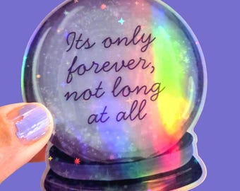 Its Only Forever Labyrinth Holographic Sticker / Waterproof Tumbler Cup Sticker / Babe with the Power
