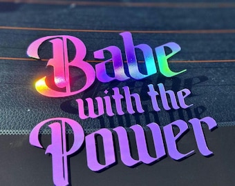 Labyrinth Babe with the Power Sticker / Labyrinth Sticker / Labyrinth Gift / Labyrinth Laptop Sticker / Labyrinth Mug Sticker / Labyrinth