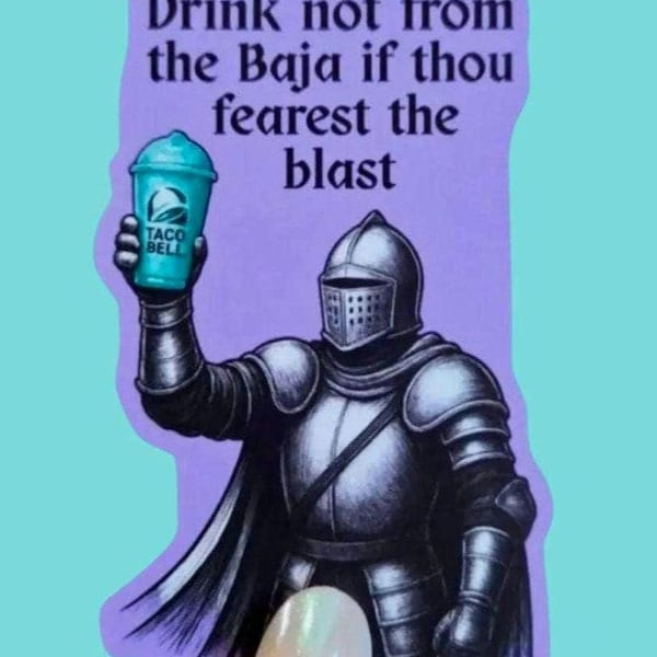Medieval Baja Blasted Sticker / Waterproof Cup Sticker