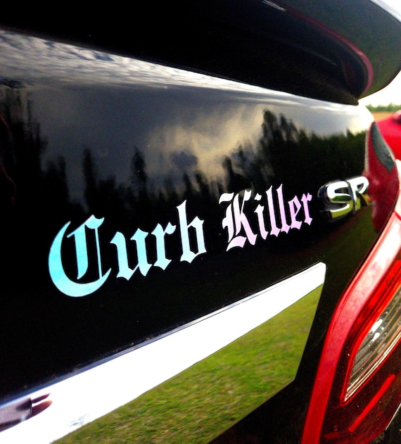 Curb Killer Car Sticker – Funny New Driver Decal