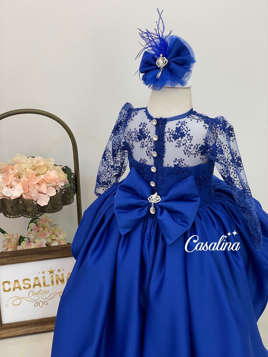 Baby royal blue dress hotsell