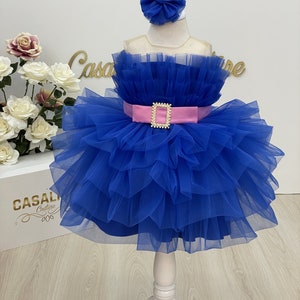 Blue Fluffy Dress - Etsy Israel