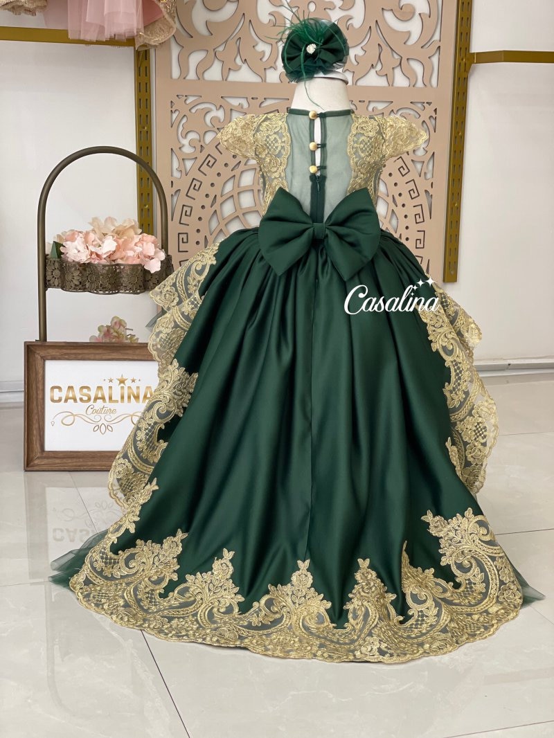 green princess dress