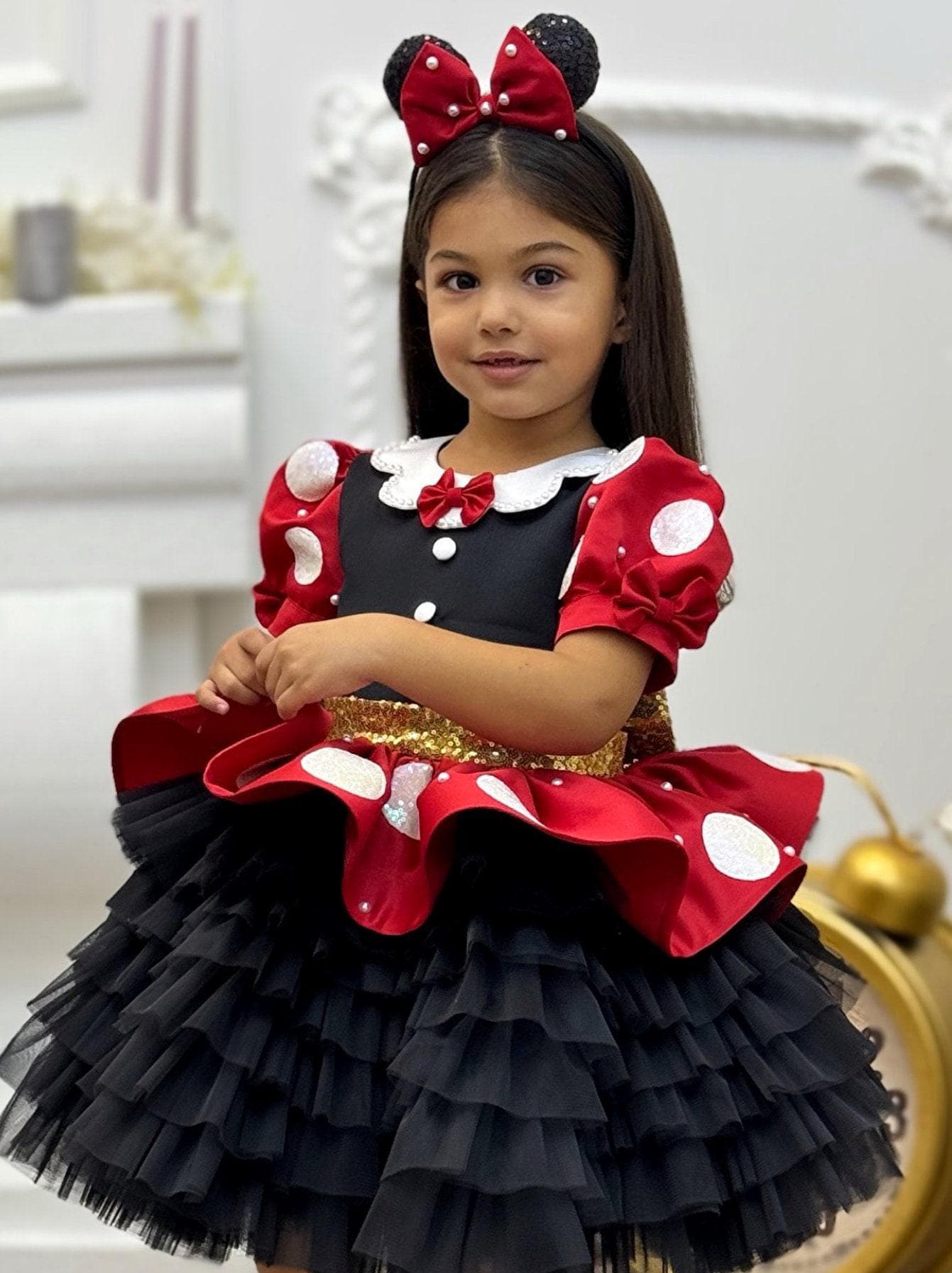 green emerald velvet dress Amazon.com: Disney Minnie Mouse Toddler Girls French Terry Dress Polka Dots  Red/Off White 2T: Clothing, Shoes & Jewelry main image 1