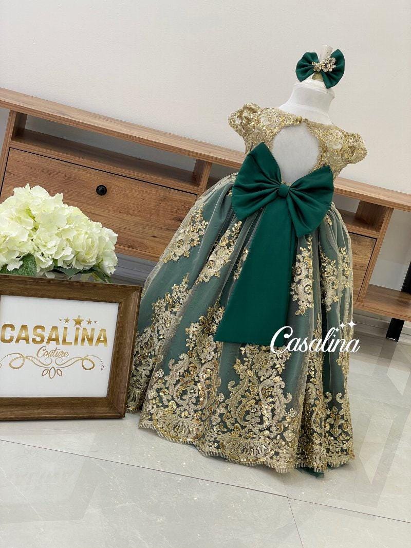 Emerald Green Mini Quince Dress - Etsy