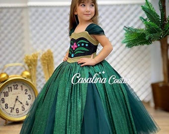 strapless open back dress Anna Frozen Dress & Accessories | Princesses | The Dressing Up Box