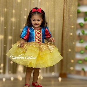 Princess Dress for Baby Toddler - Girl Fairy Tulle Costume - Birthday Halloween Tutu Dress