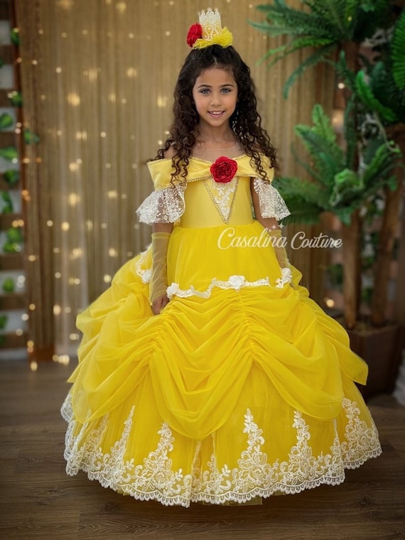 yellow belle dress