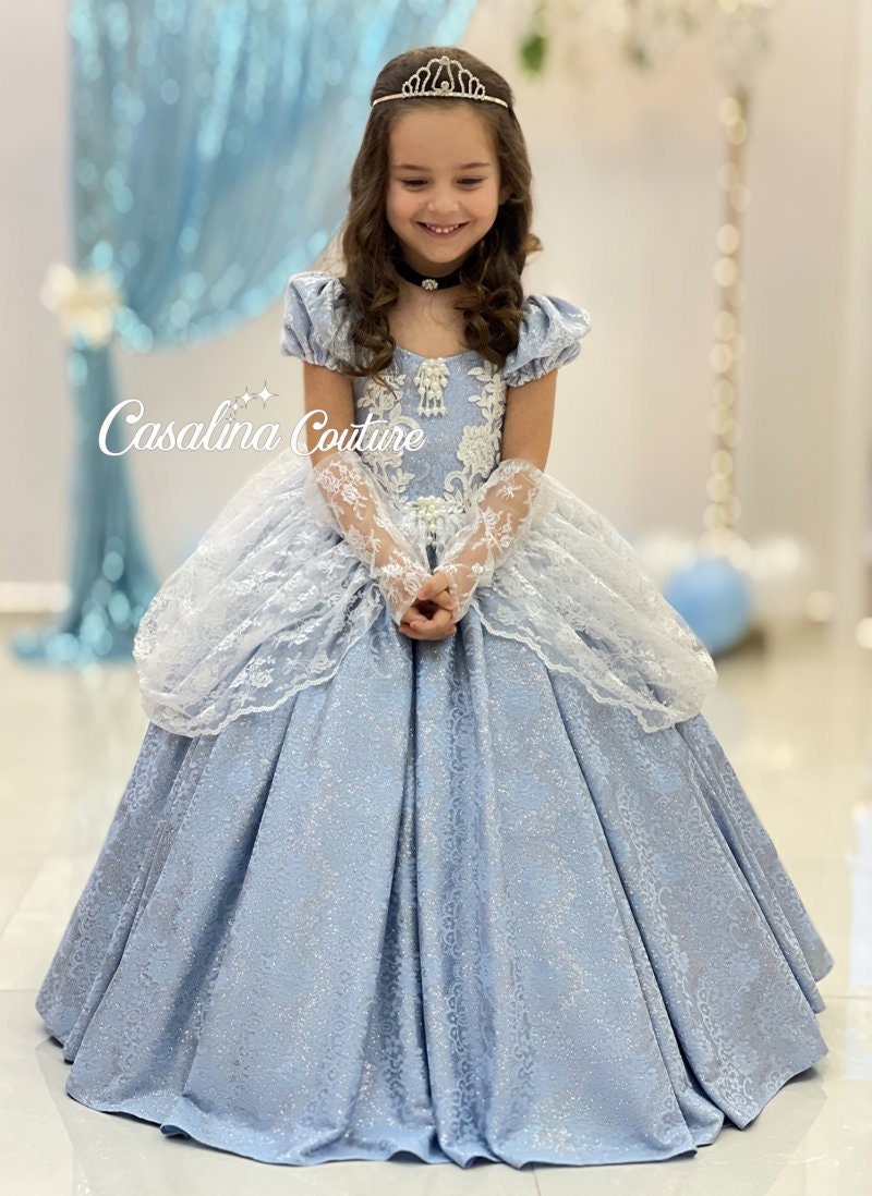 Kawell Princess Cinderella Costume Girls Dress Up With India | Ubuy