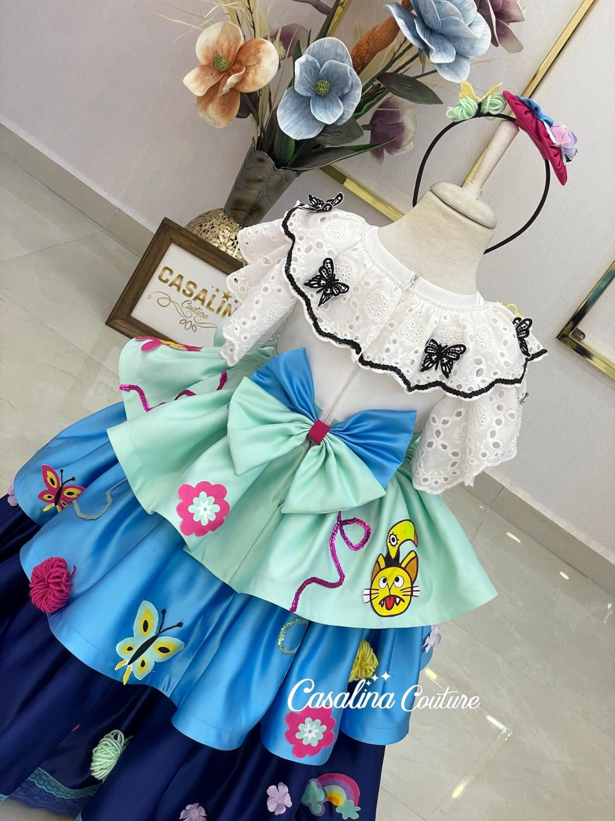 Mirabel Dress, Encanto Baby Girl Dress Costume, Toddler Girl Dress, 3D  Floral Puffy Full Length Mirabel Dress, Madrigal Birthday Party - Etsy