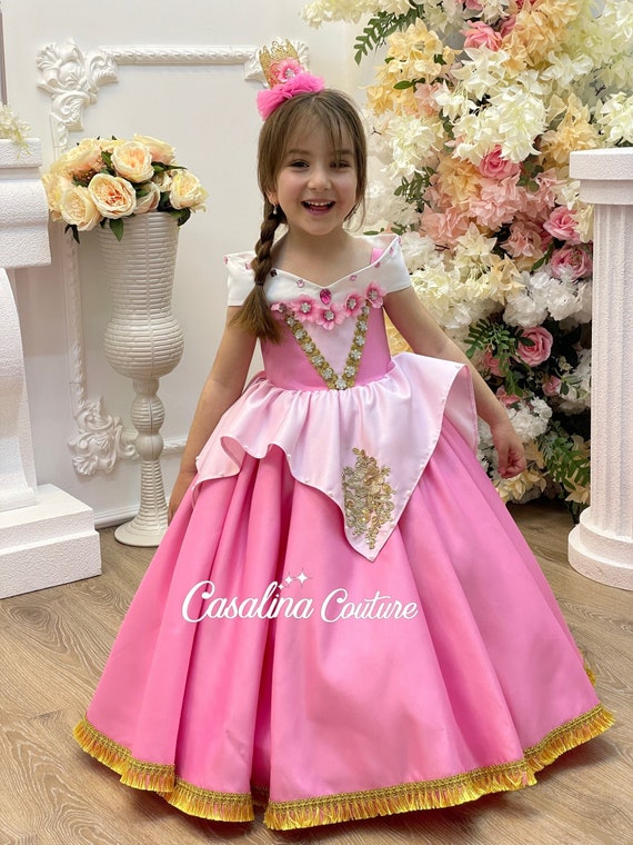 Sleeping Beauty Princess Aurora Dress Park Version Aurora Costume –  Cosplayrr | Aurora costume, Princess aurora dress, Aurora dress