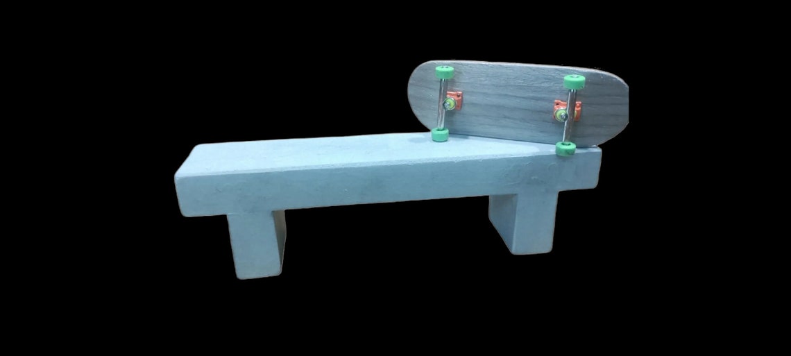 Fingerboard Obstacle Concrete Bench Etsy