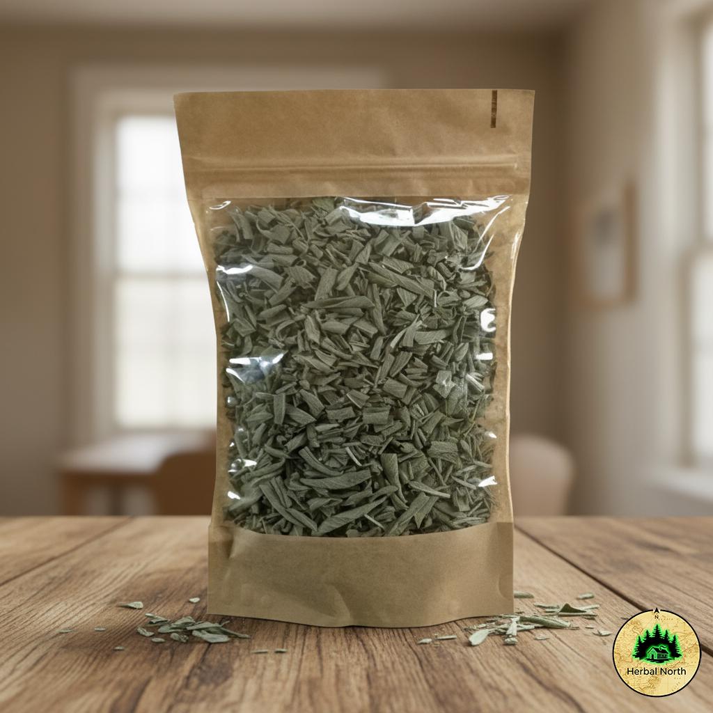 Organic Sage Tea -- Dried Natural Herb, Cozy Traditions,