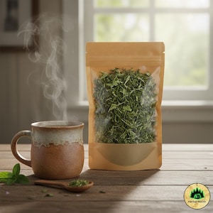 Getrocknete Pfefferminze (Mentha Piperita) - Handverlesene Premium Doy-Packung mit Sichtfenster, kostenloser weltweiter Versand
