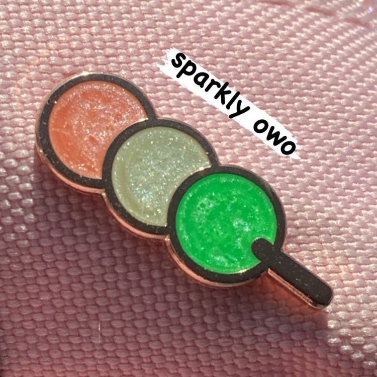 Dango Pin 1” Cute Kawaii Dango Filler Pin With Pearl Effect! - Etsy