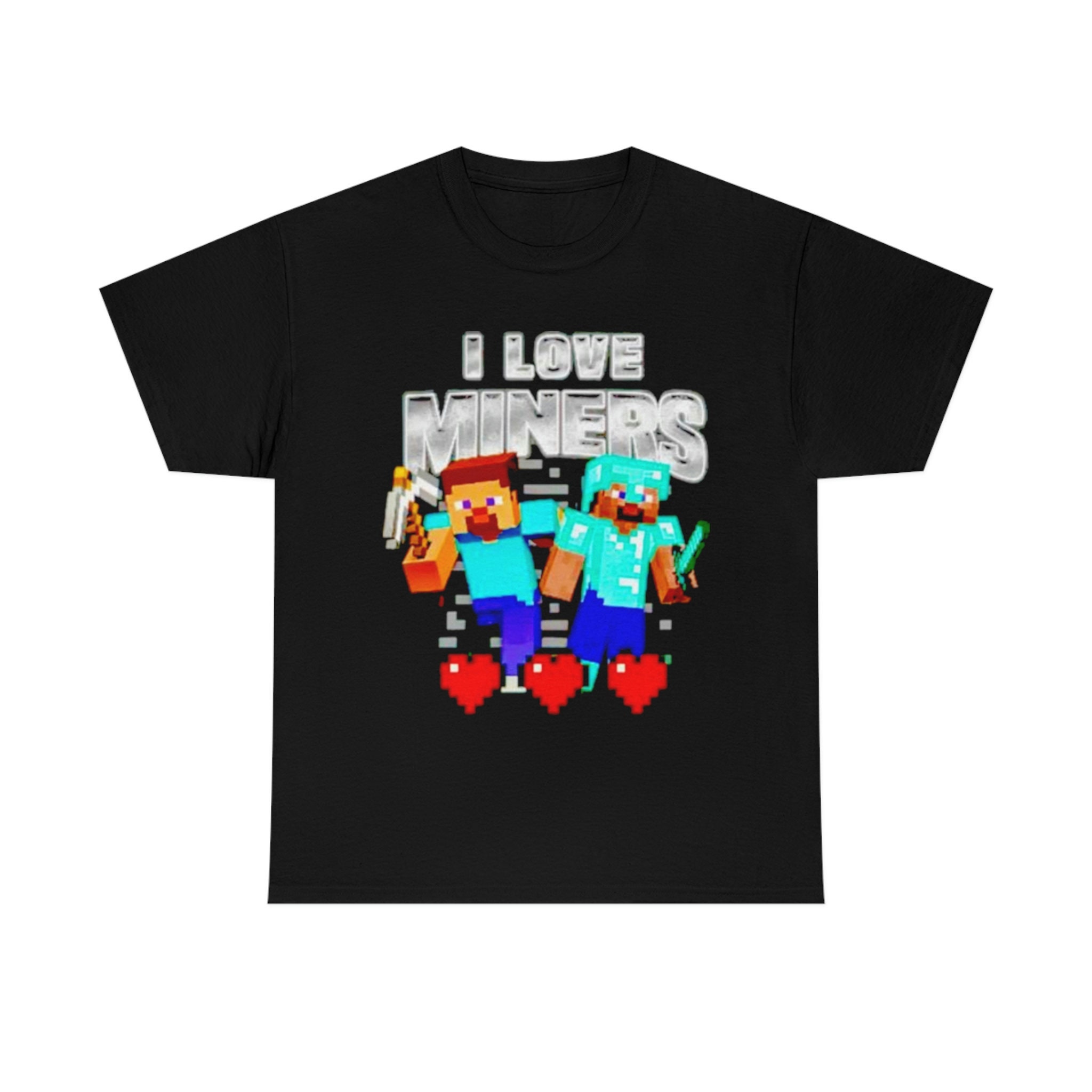 Minecraft I Love Miners Funny Meme T-shirt - Etsy Australia